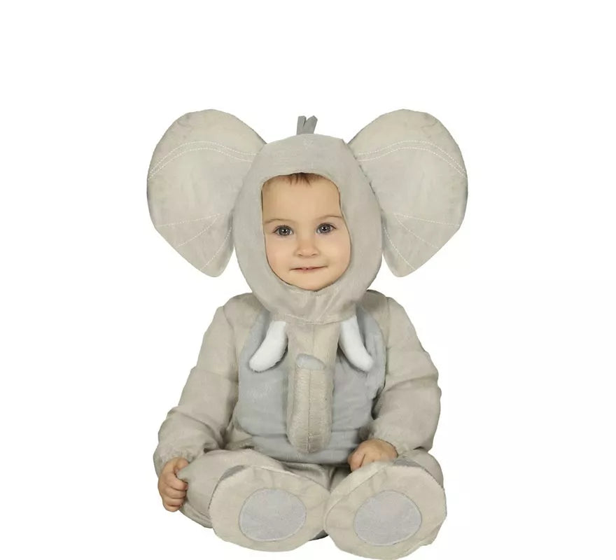 Disfraz de Elefante Gris para bebé