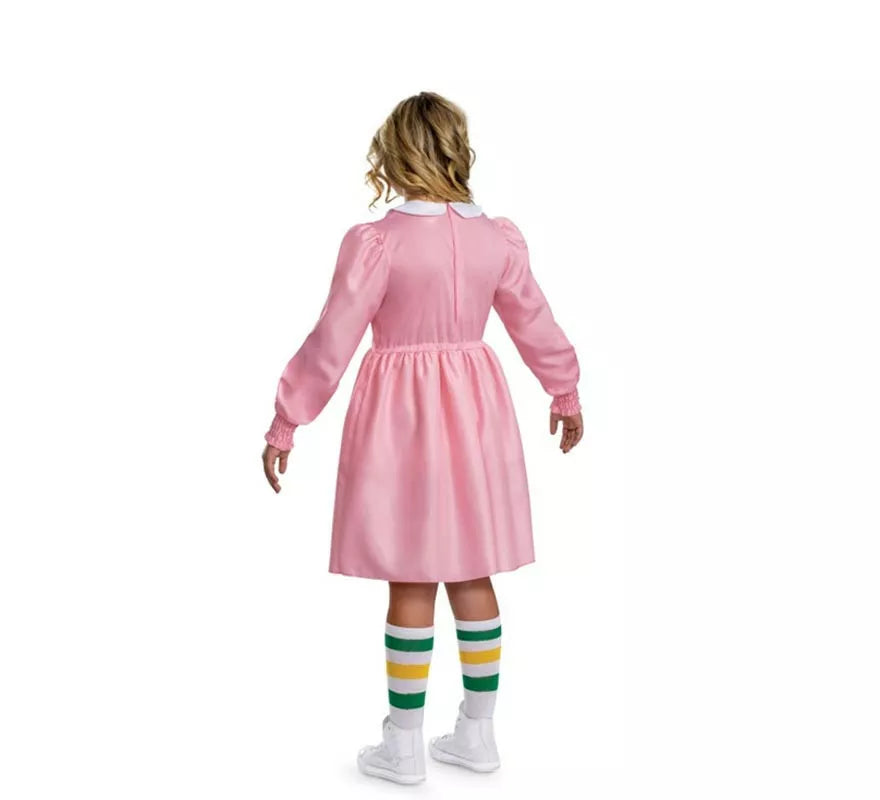 Translation missing: en.Disfraz de Eleven Rosa Classic de Stranger Things para niña