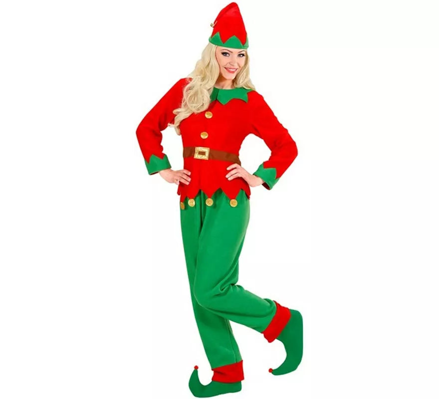 Translation missing: en.Disfraz de Elfa Ayudante de Santa Claus para mujer