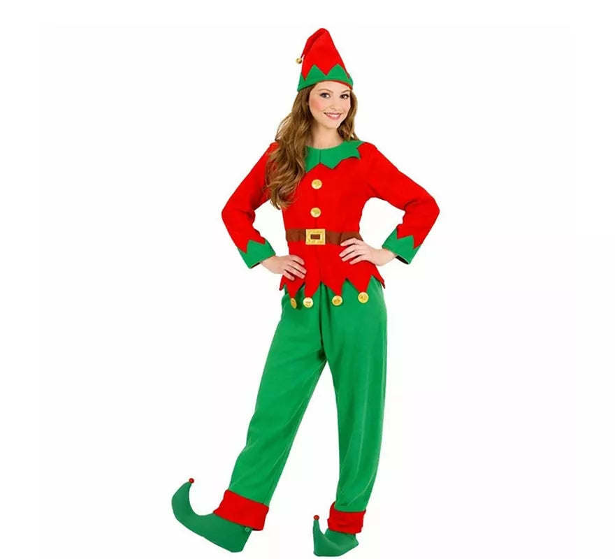 Disfraz de Elfa Ayudante de Santa Claus para mujer