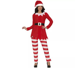 Costume da elfo di Natale sulla mensola per donna