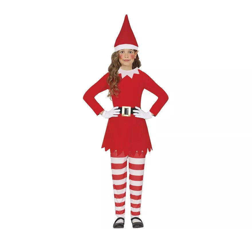 Translation missing: es.Disfraz de Elfa en el Estante de la Navidad para niña