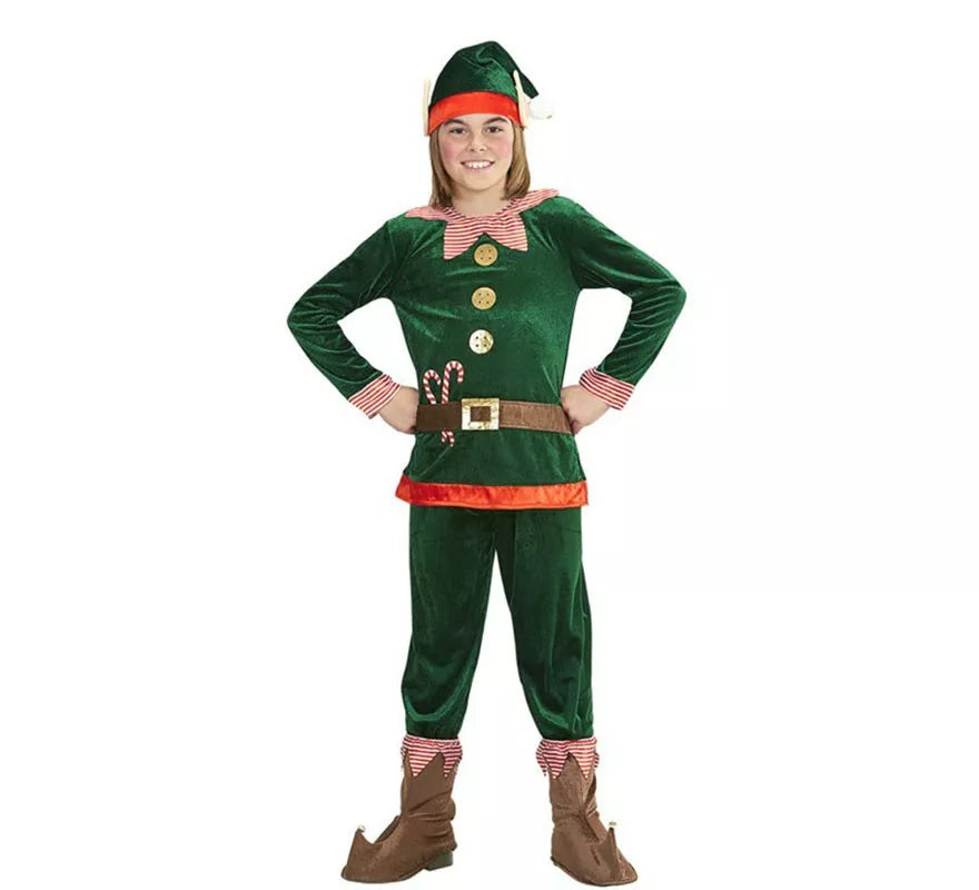 Translation missing: en.Disfraz de Elfo Ayudante de Papá Noel para niño
