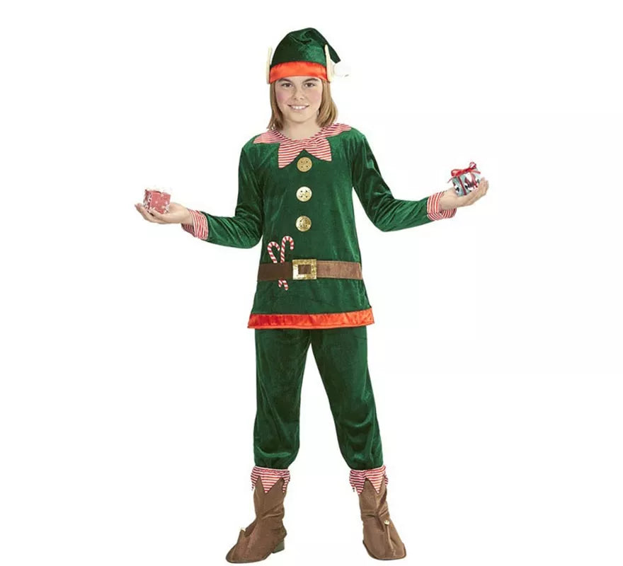 Translation missing: en.Disfraz de Elfo Ayudante de Papá Noel para niño