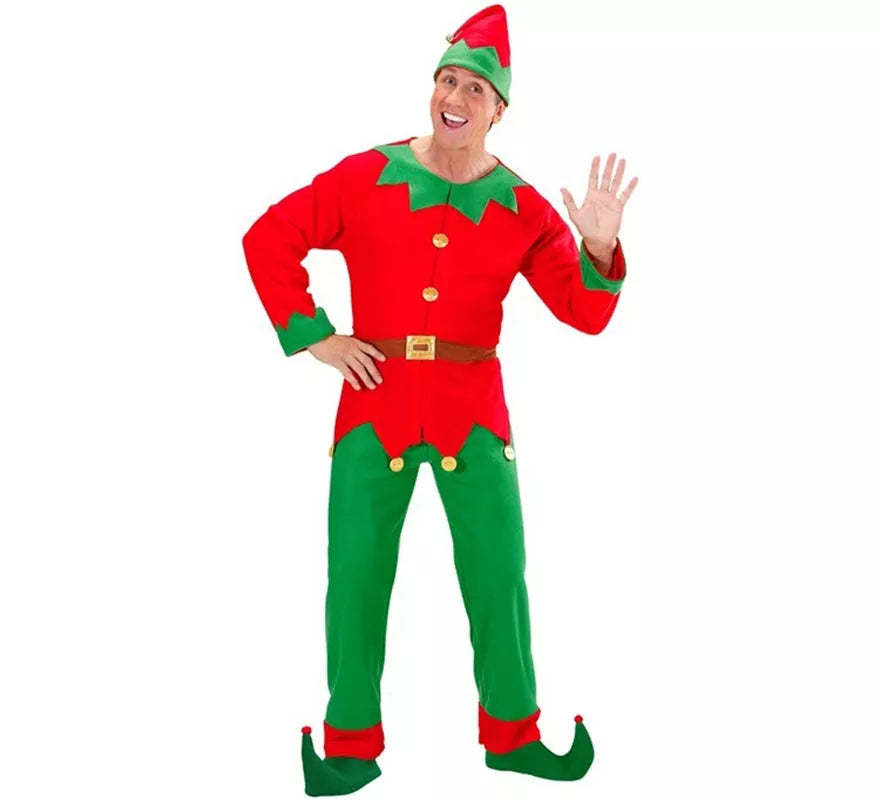 Translation missing: en.Disfraz de Elfo Ayudante de Santa Claus para hombre