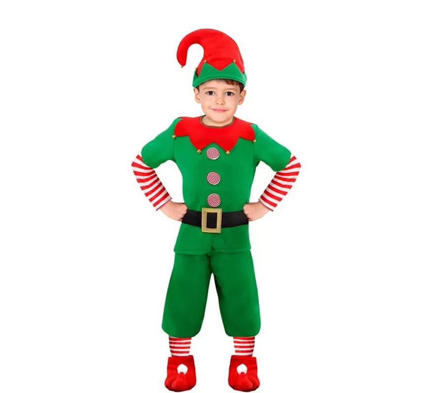 Translation missing: en.Disfraz de Elfo Ayudante de Santa Claus para niño