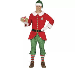 Santa's Helper Elf Costume with Belt for Men