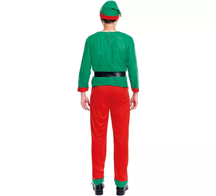 Translation missing: en.Disfraz de Elfo de Navidad Ayudante de Papá Noel para hombre