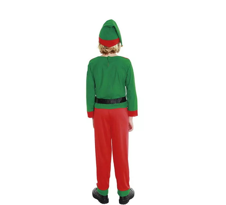 Disfraz de Elfo de Navidad Ayudante de Papá Noel para niño