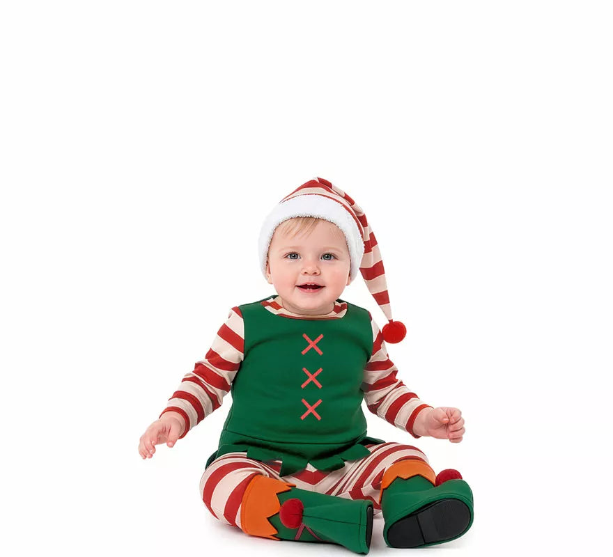 Translation missing: en.Disfraz de Elfo Navideño para bebé