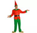 Disfraz de Elfo Rojo y Verde para hombre