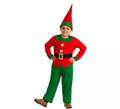 Disfraz de Elfo Rojo y Verde para niño