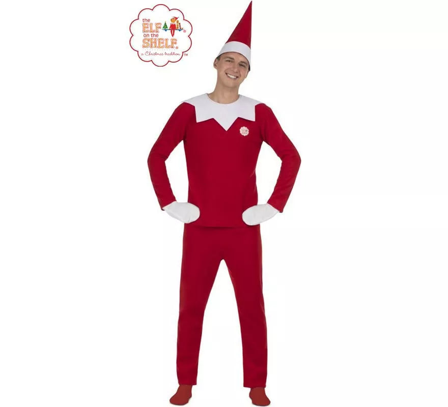 Translation missing: en.Disfraz de Elfo Travieso de Elf on the Shelf para hombre