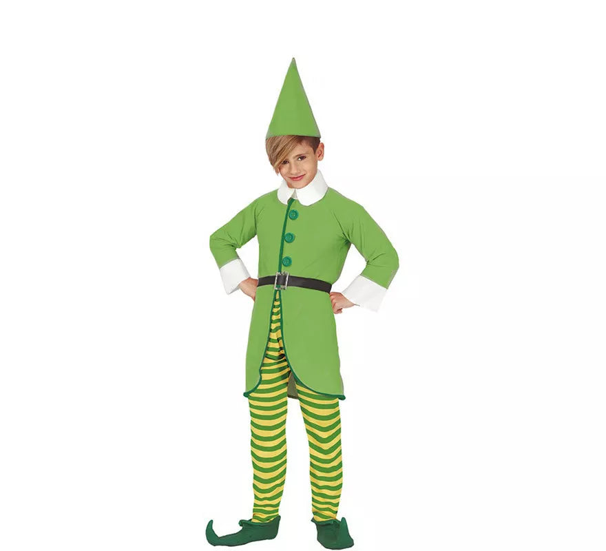 Translation missing: en.Disfraz de Elfo Verde y Amarillo para niño