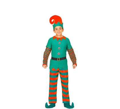 Disfraz de Elfo Verde y Naranja para niño