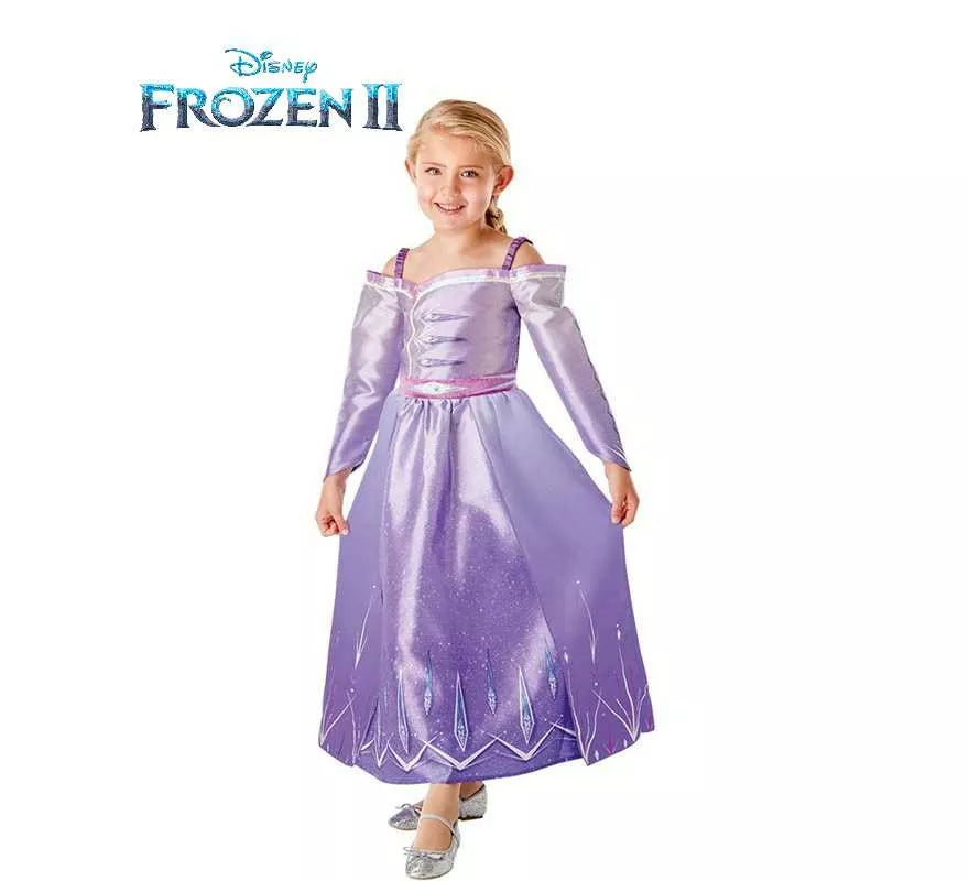 Translation missing: en.Disfraz de Elsa Morado de Frozen II para niña