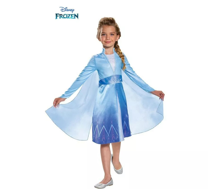 Translation missing: en.Disfraz de Elsa Viajera Disney Frozen clásico para niña