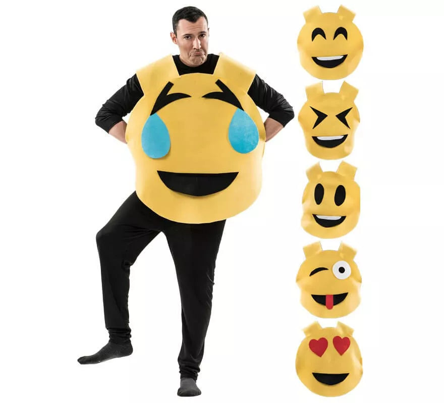 Disfraz de Emoticono 6 en 1 para adultos