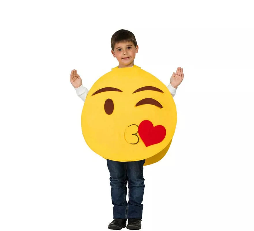 Translation missing: en.Disfraz de Emoticono Besucón para niños
