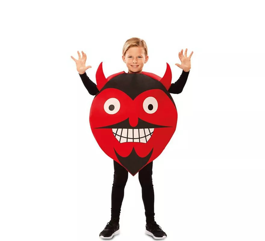 Disfraz de Emoticono Diablo para niños