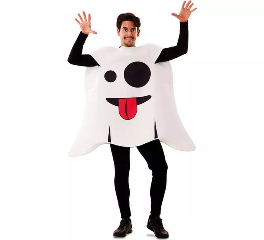 Disfraz de Emoticono Fantasma para adultos