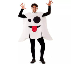 Ghost Emoticon Costume for Adults