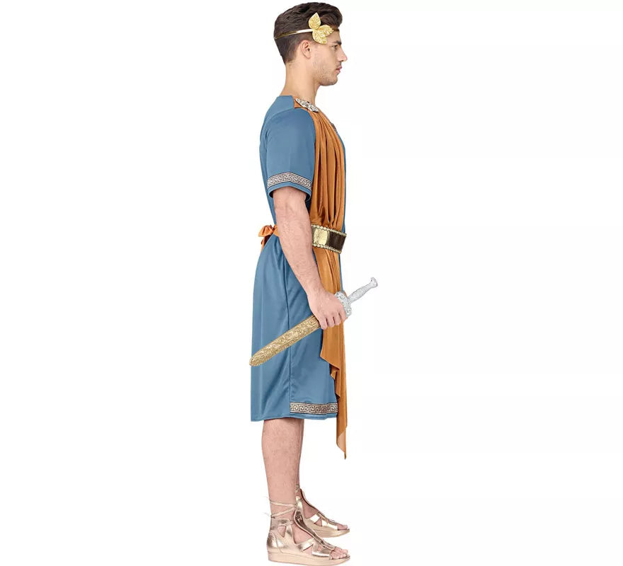 Disfraz de Emperador Romano Azul para hombre