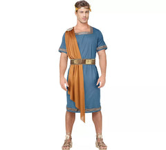 Blue Roman Emperor Costume for Men