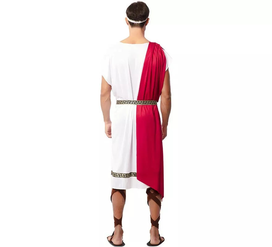 Translation missing: en.Disfraz de Emperador Romano con chal rojo para hombre