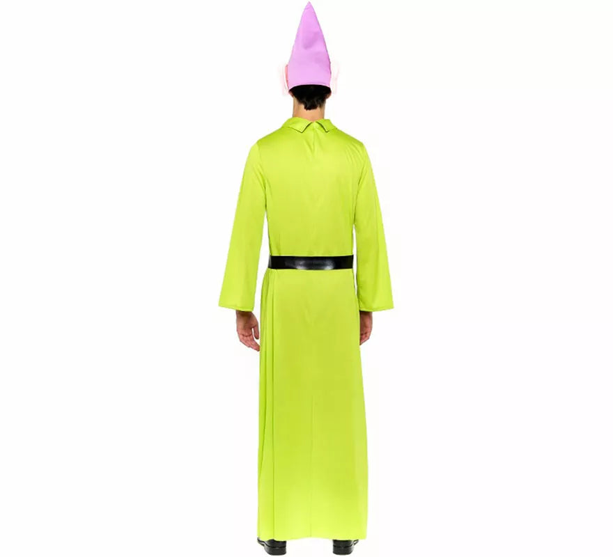 Disfraz de Enanito Blancanieves verde para hombre