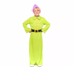 Green Snow White Dwarf Costume for Boys