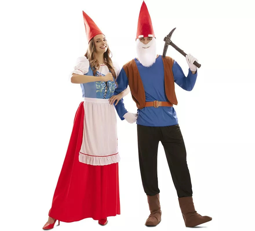 Disfraz de Enanito de Cuento azul para hombre
