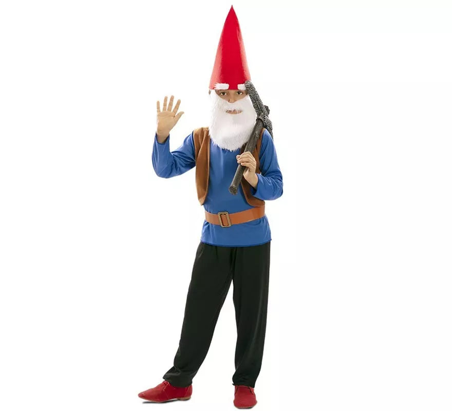 Disfraz de Enanito de Cuento azul para niño