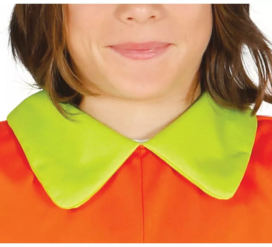Disfraz de Enanito de Cuento naranja y verde para niños