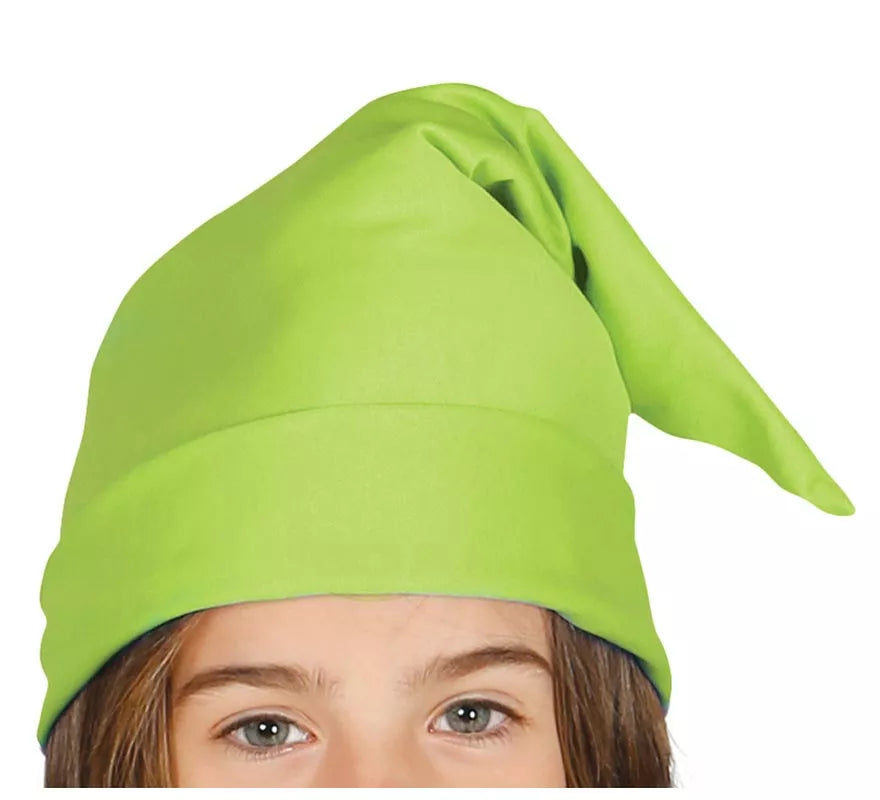 Disfraz de Enanito de Cuento naranja y verde para niños