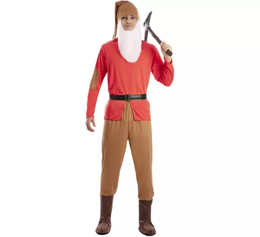 Disfraz de Enanito de Cuento rojo para hombre