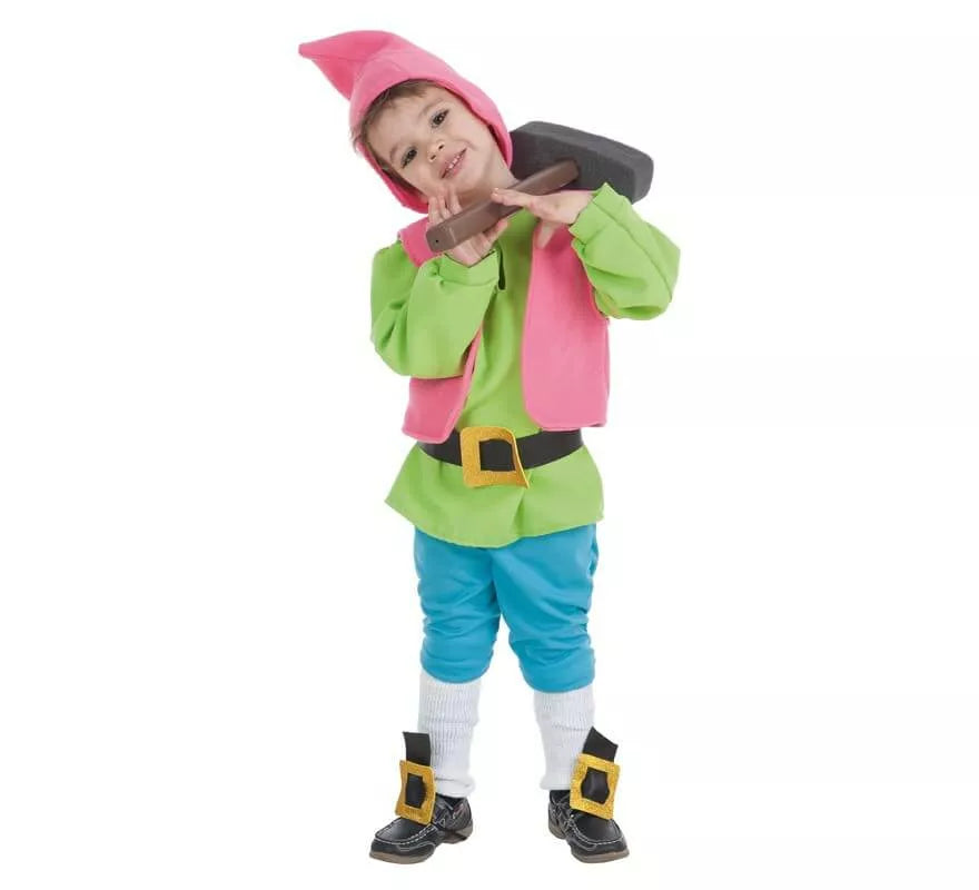 Translation missing: en.Disfraz de Enanito de Cuento verde para niño