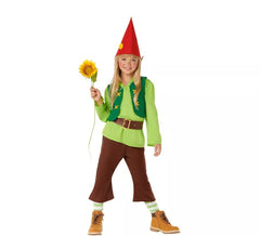 Green Forest Dwarf Costume for Children