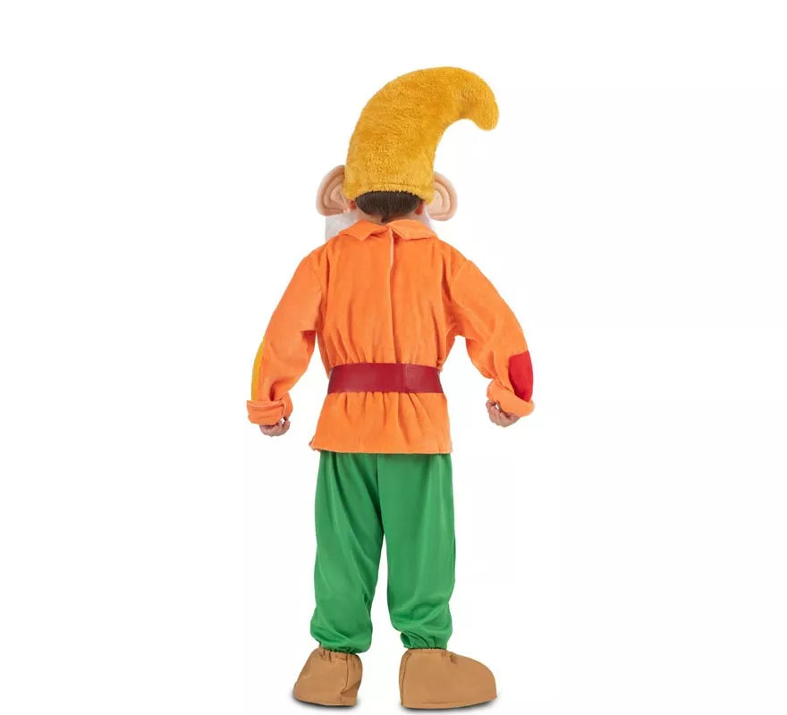 Translation missing: en.Disfraz de Enanito naranja con gorro para niño