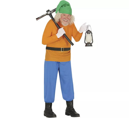 Disfraz de Enanito naranja para hombre