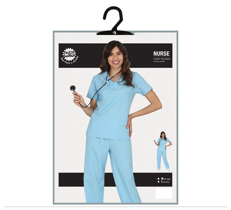 Translation missing: en.Disfraz de Enfermera Azul para Mujer