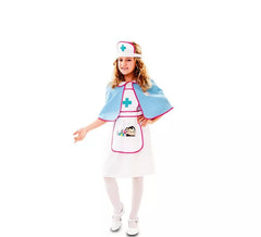 Nurse costume with monkey for girl
