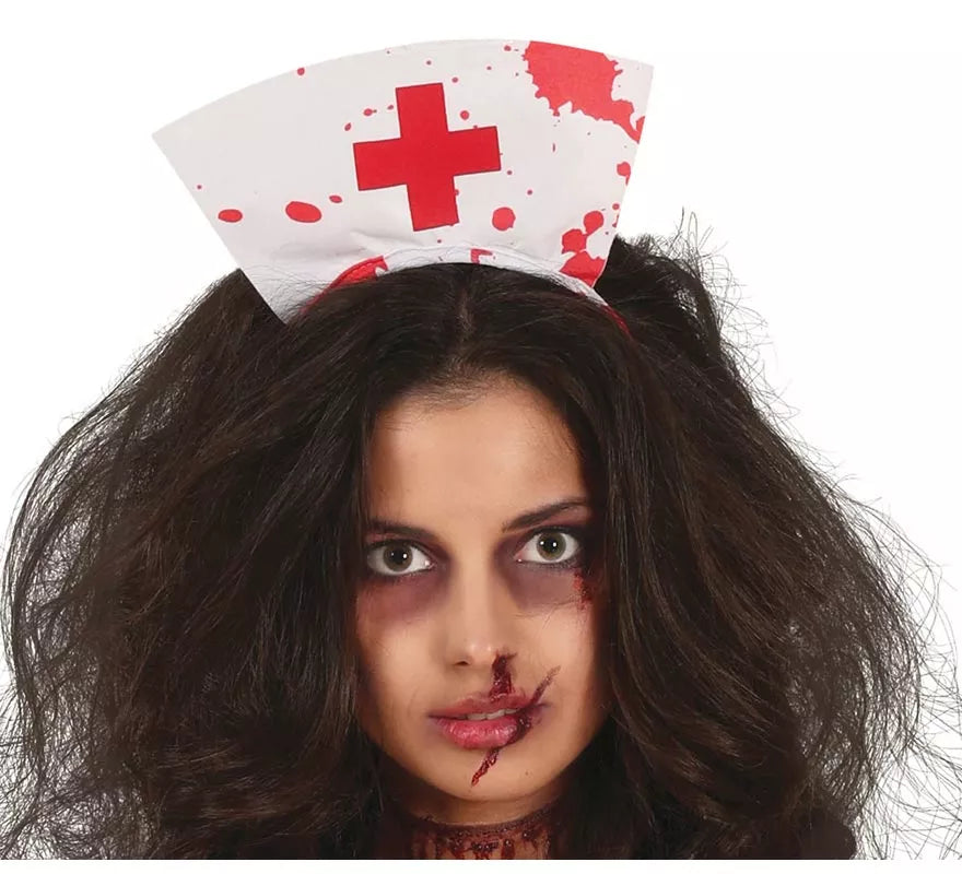 Translation missing: en.Disfraz de Enfermera Zombie blanco para mujer