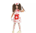 Disfraz de Enfermera Zombie blanco para niña