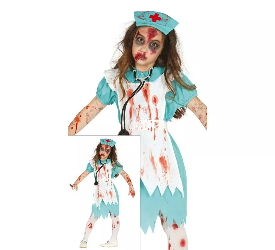 Translation missing: en.Disfraz de Enfermera Zombie para niña