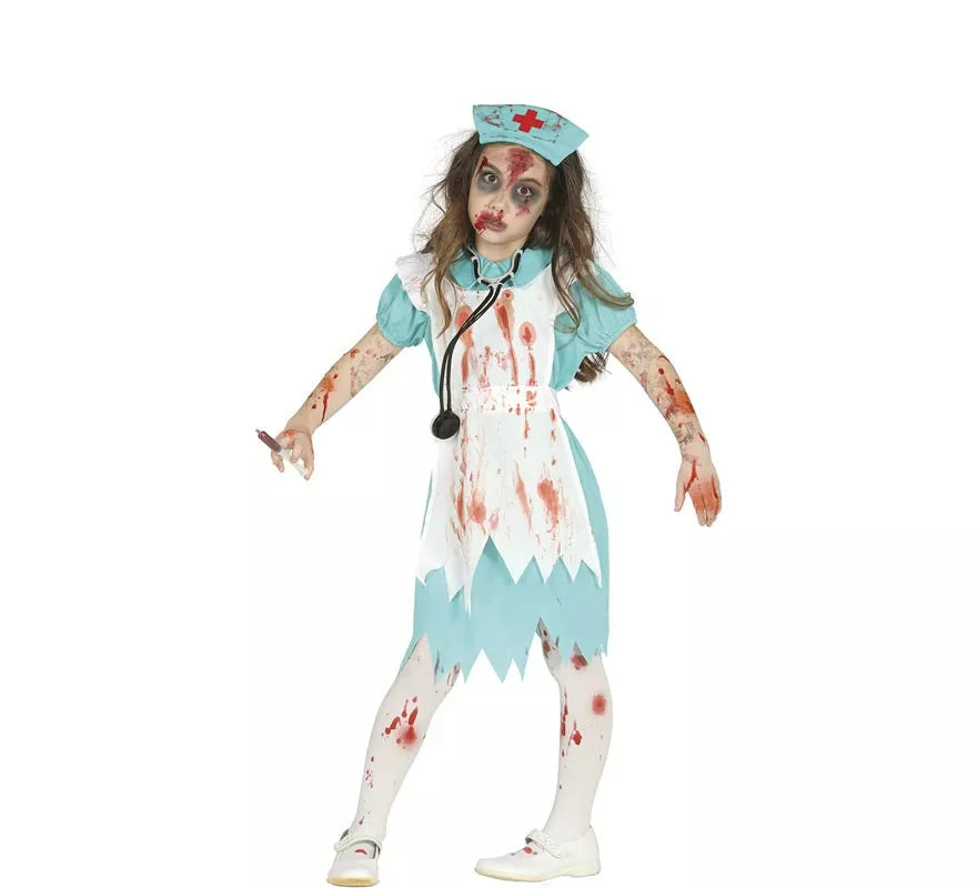 Translation missing: en.Disfraz de Enfermera Zombie para niña