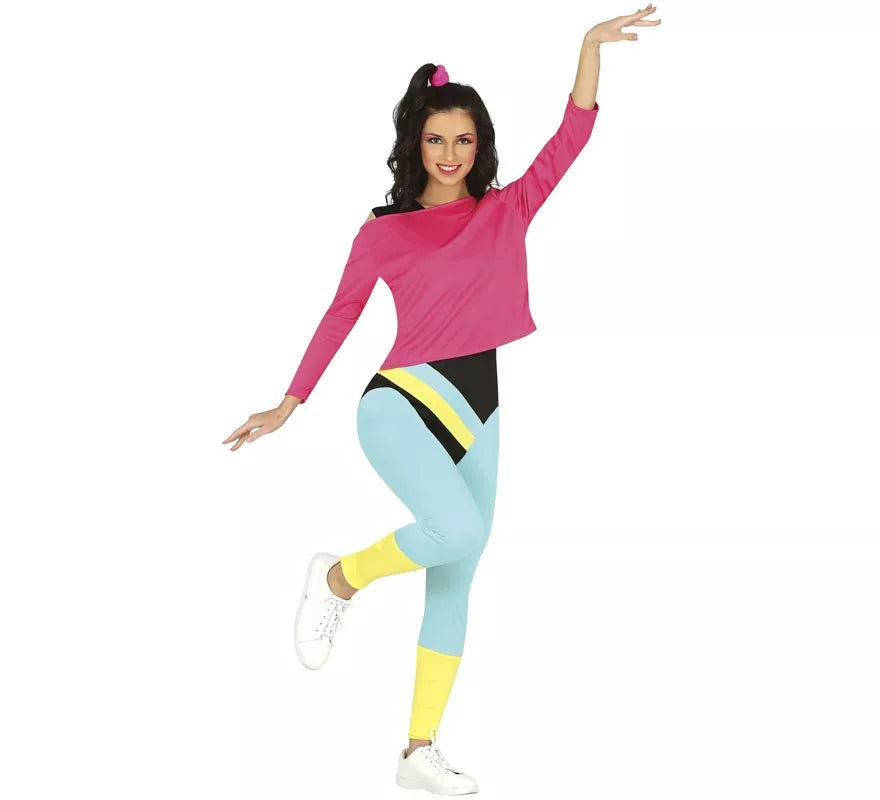 Disfraz de Entrenadora de los 80 para mujer