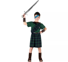 Dark Brave Scottish Child Costume