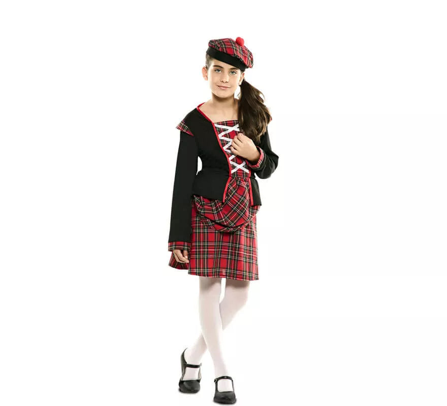 Disfraz de Escocesa para niña