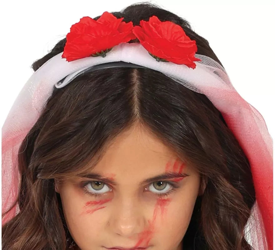 Disfraz de Esposa Sangrienta para niña